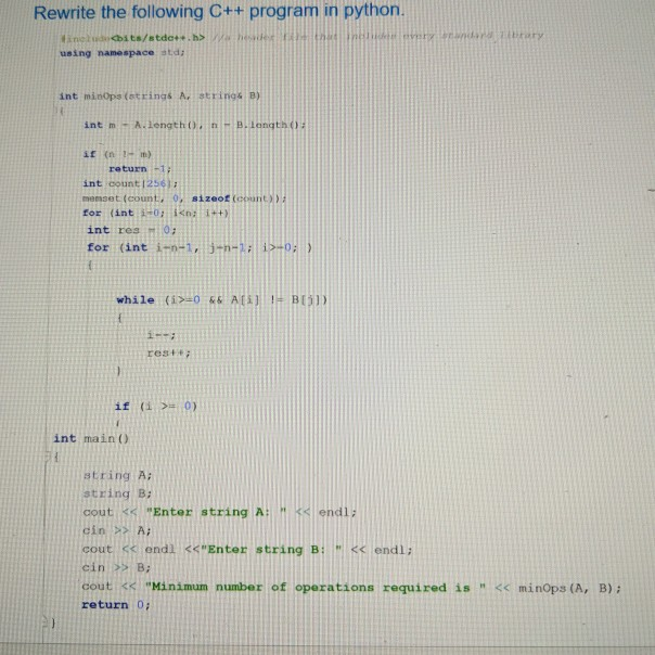 Solved Problem 2 Given Two Strings A And B, The Task Is To | Chegg.com