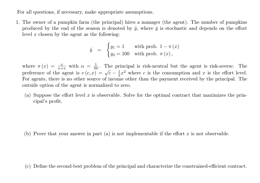 Solved For all questions, if necessary, make appropriate | Chegg.com