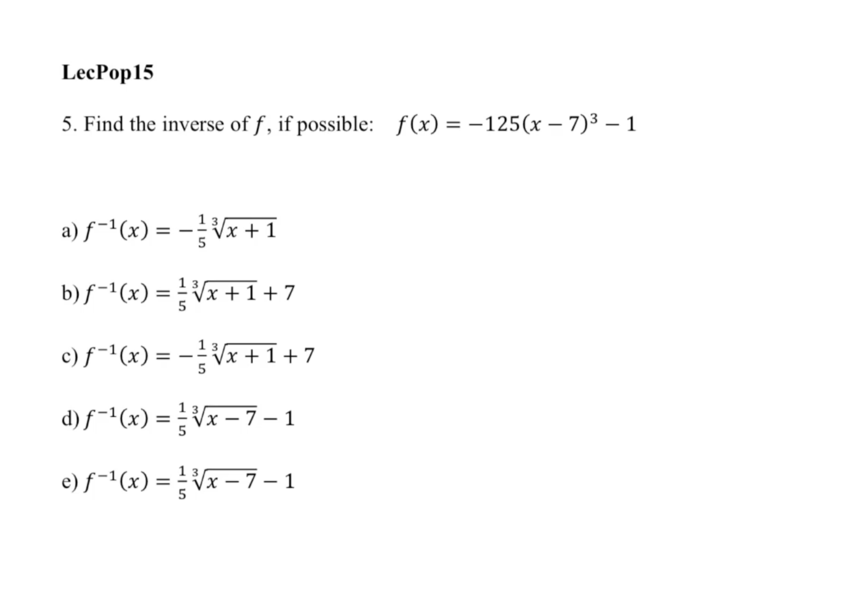 solved-5-find-the-inverse-of-f-if-possible-chegg