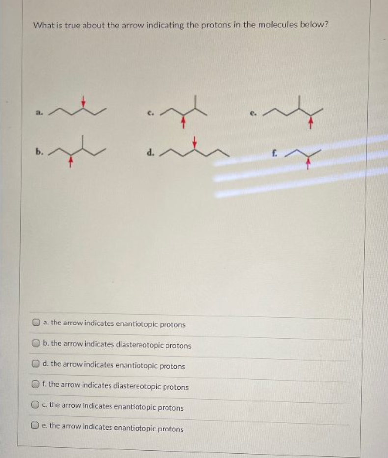 Solved What is true about the arrow indicating the protons | Chegg.com