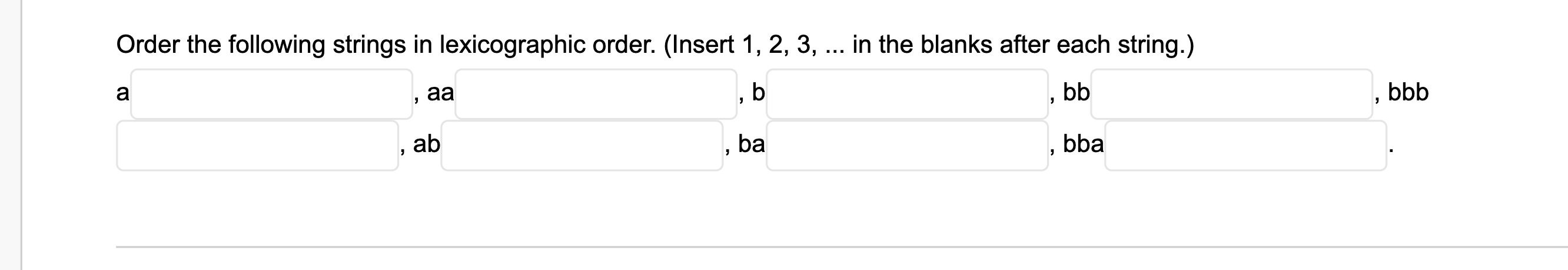 Solved Give An Example Of The Following. Alphabet Is {a,b}. | Chegg.com