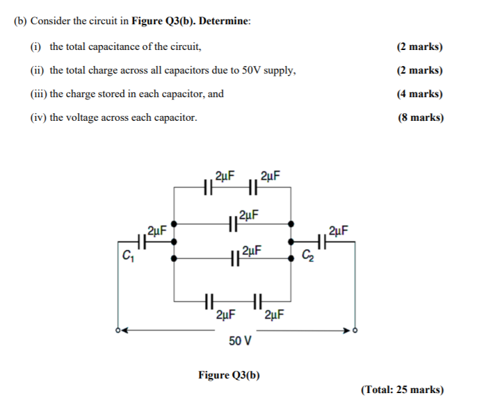 Solved (b) Consider The Circuit In Figure Q3(b). Determine: | Chegg.com