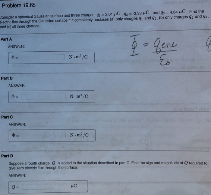 Solved Problem 19 65 Consider A Spherical Gaussian Surface Chegg Solved Problem 19 65 Consider A Spherical Gaussian Surface Chegg