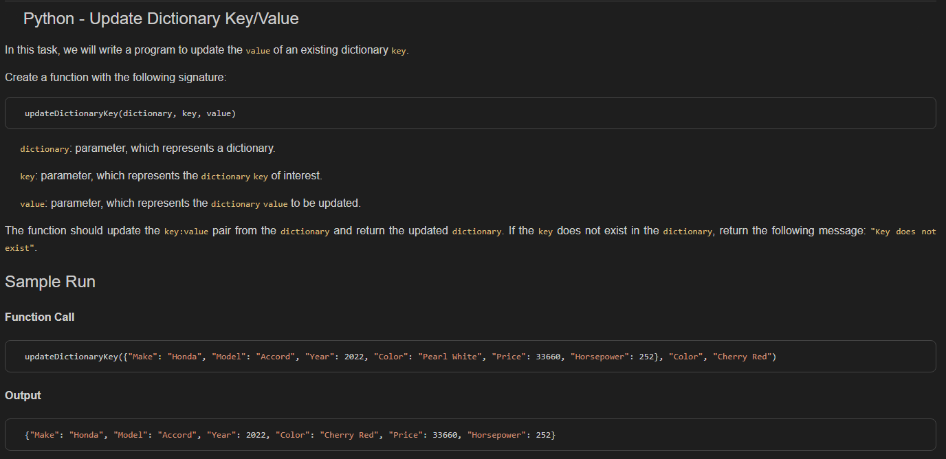 Solved Python Update Dictionary Key Value In This Task We Chegg Com   PhpK1N5xC