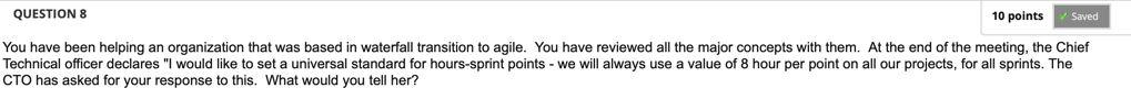 Solved QUESTION 8 10 points Saved You have been helping an | Chegg.com