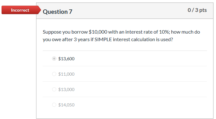 Solved Incorrect Question 1 0/3 pts The three components of | Chegg.com
