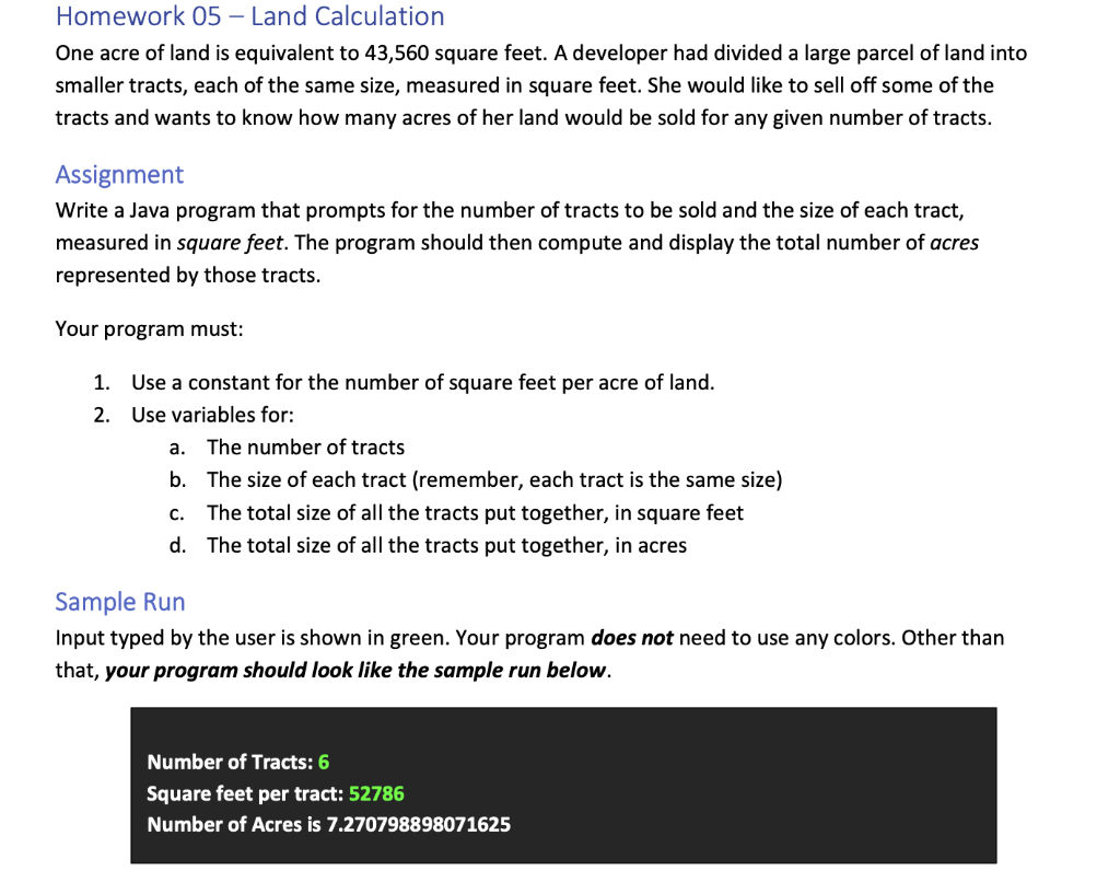 solved-homework-05-land-calculation-one-acre-of-land-is-chegg