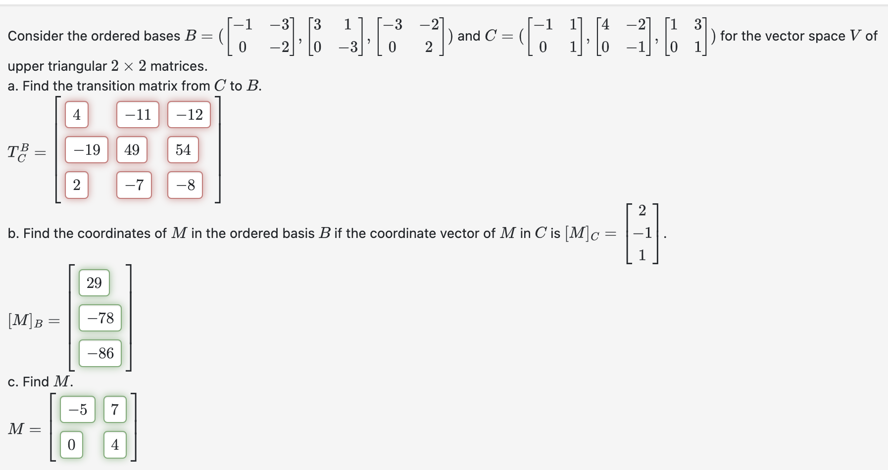 Solved Consider The Ordered Bases | Chegg.com