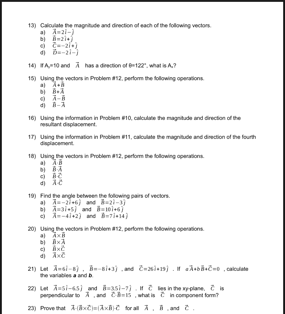 Solved Problems University Physics Homework 1 Vectors 1 Chegg Com