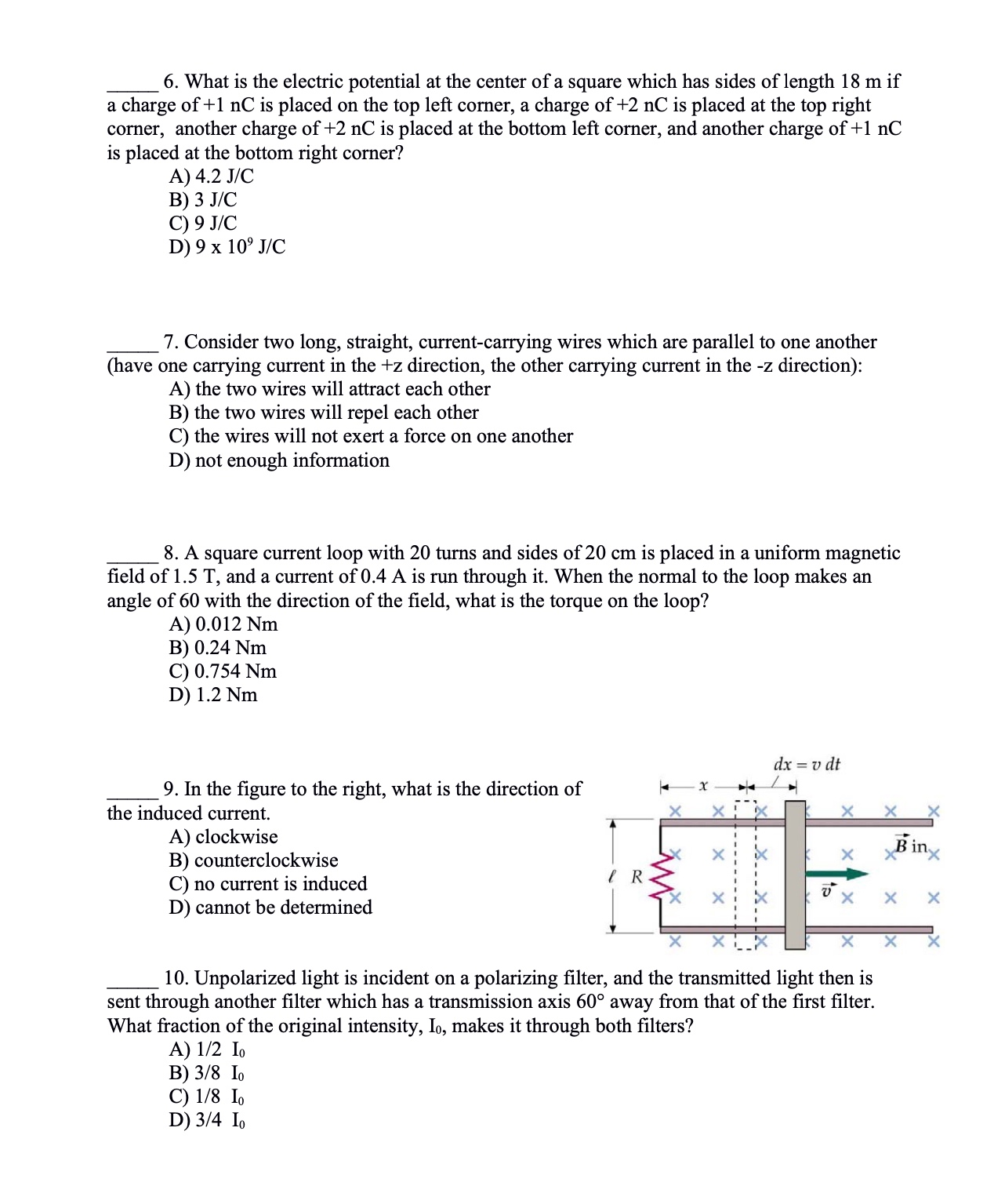 Solved 6. What is the electric potential at the center of a | Chegg.com