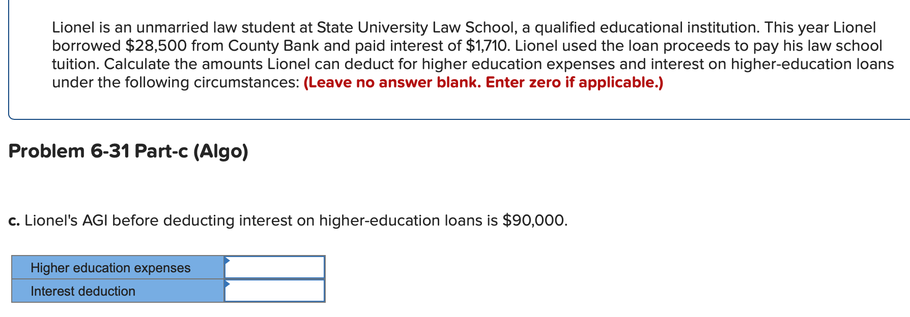 Solved Lionel is an unmarried law student at State