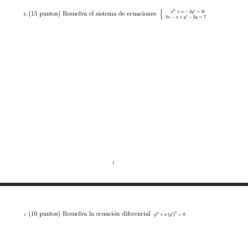 Solved B (15 Points) Solve The System Of Equations C (10 | Chegg.com