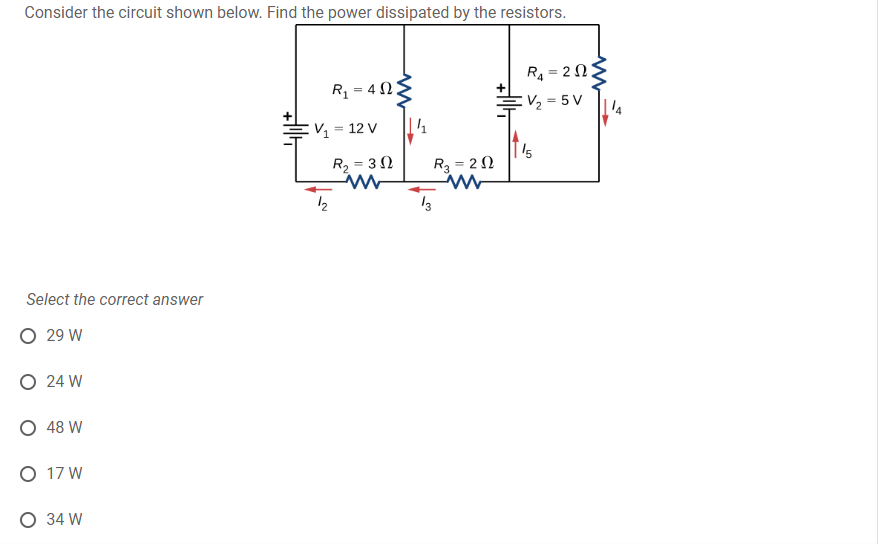 Solved Consider The Circuit Shown Below. Find The Power | Chegg.com