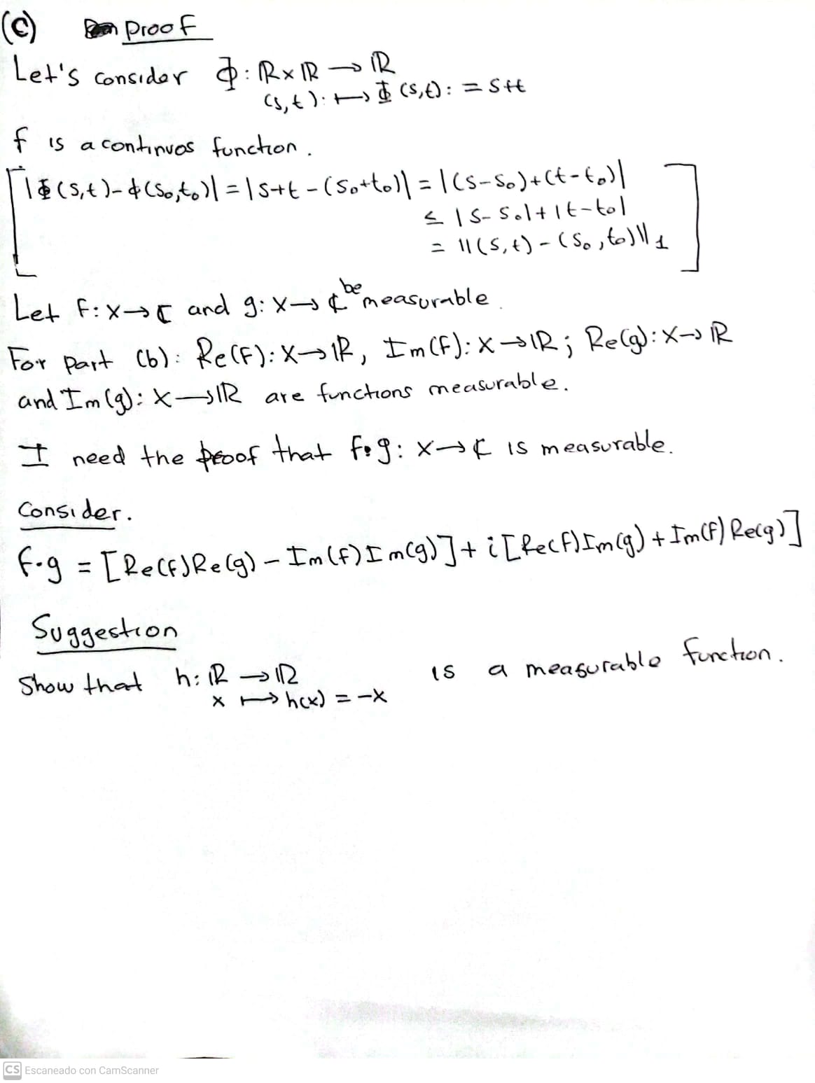 Solved From The Given Theorem I Need The Other Part Of The | Chegg.com