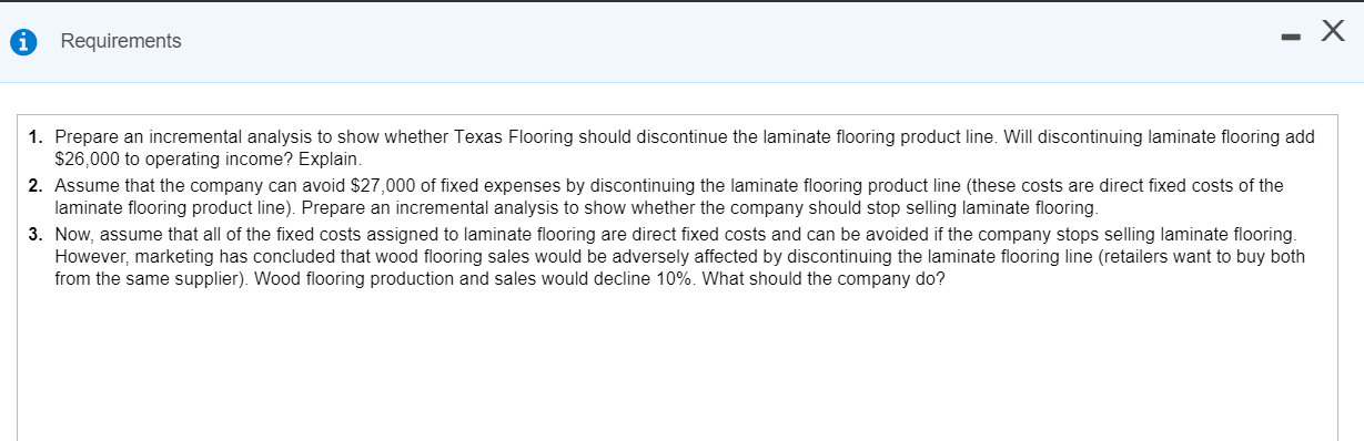 Solved Top Managers Of Texas Flooring Are Alarmed By Thei