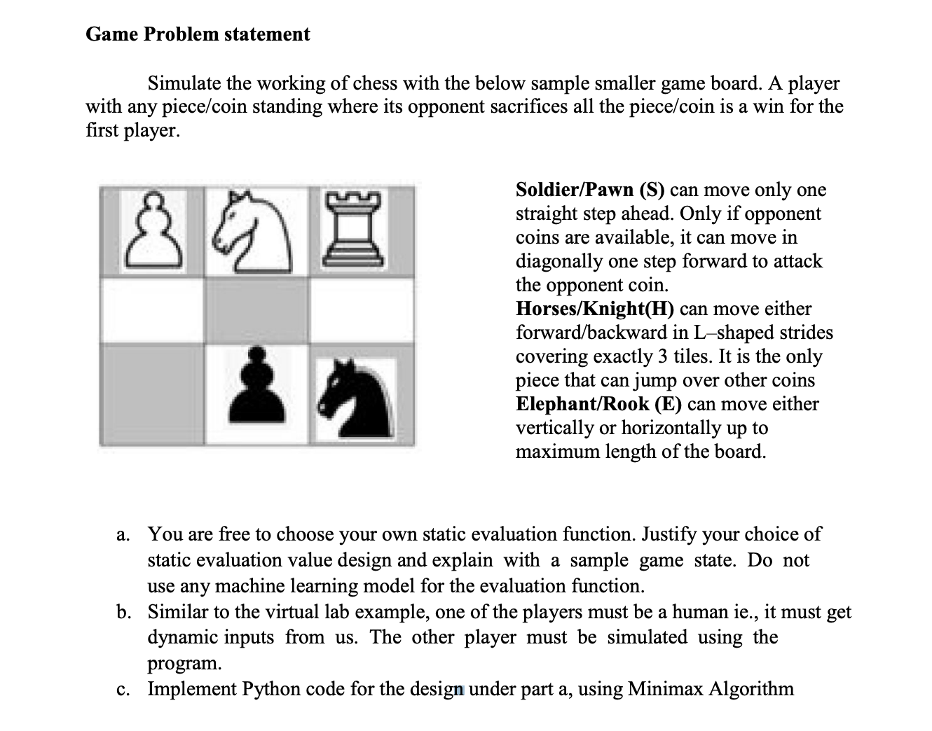 Solved PYTHON CODE: Use inheritance to place a random chess