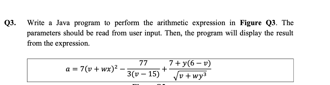 Solved Write A Java Program To Perform The Arithmetic Chegg
