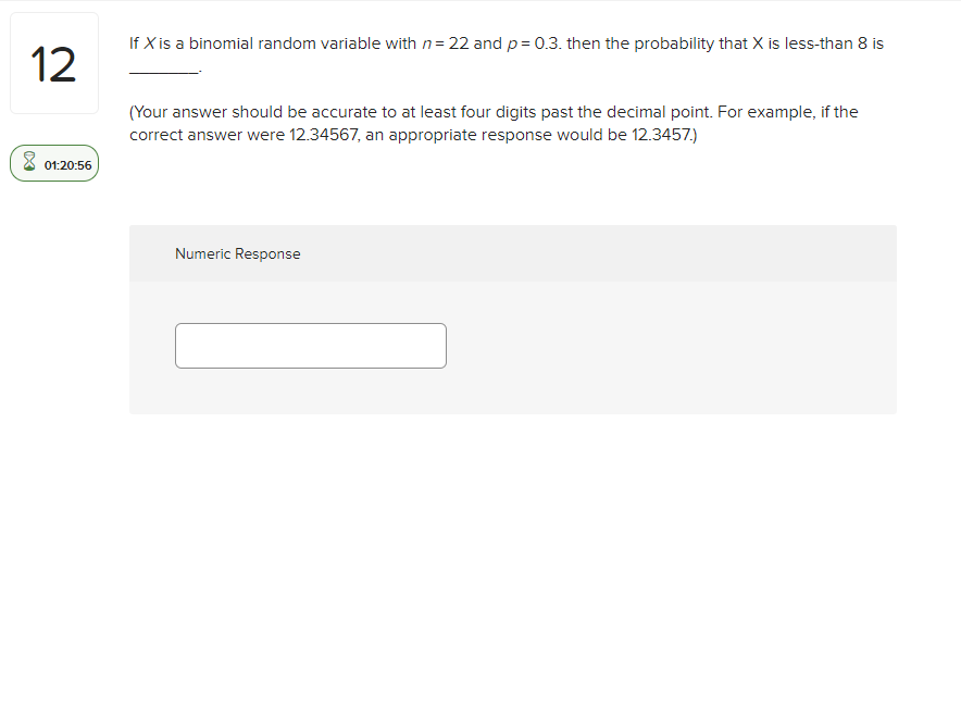 Solved If X is a binomial random variable with n = 22 and p | Chegg.com
