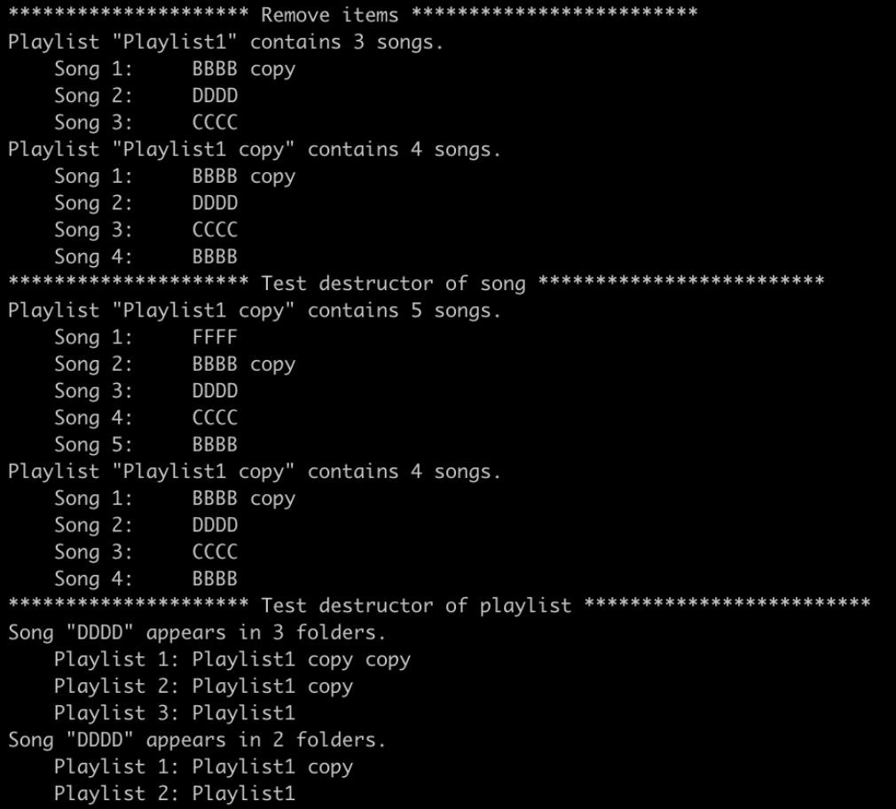 Solved c++ please Consider two classes Song and Playlist to | Chegg.com