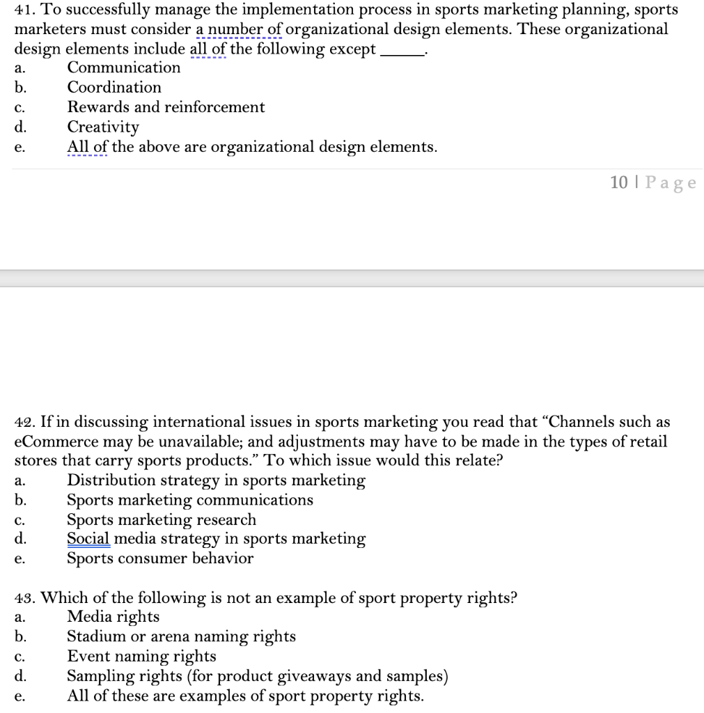 Solved 41. To successfully manage the implementation process