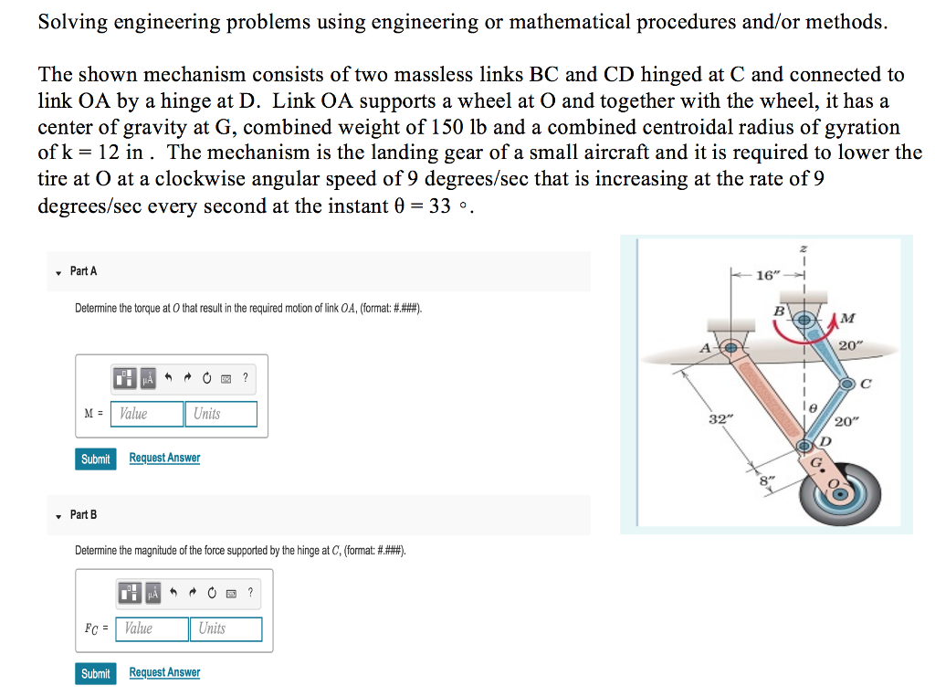 Solving engineering problems using engineering or | Chegg.com
