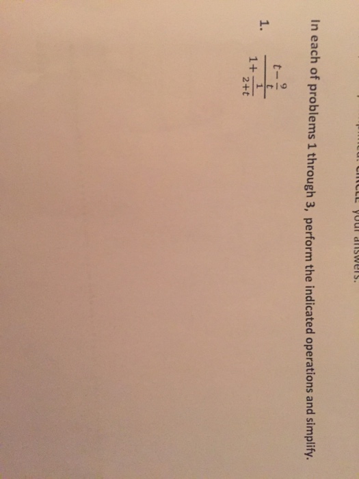 Solved In each of problems 1 through 3, perform the | Chegg.com