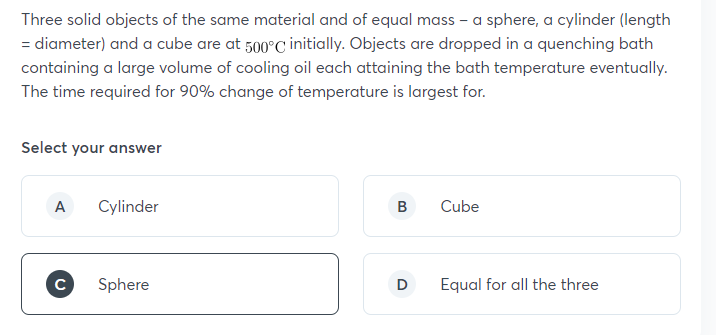 Solved Three solid objects of the same material and of equal | Chegg.com