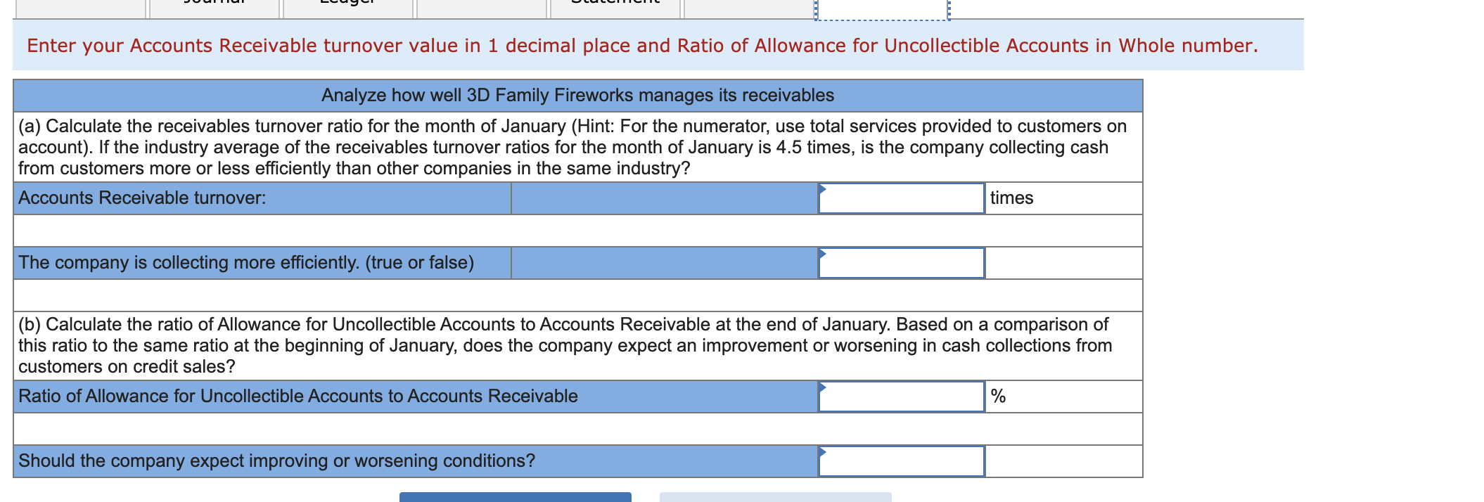 receivable turnover