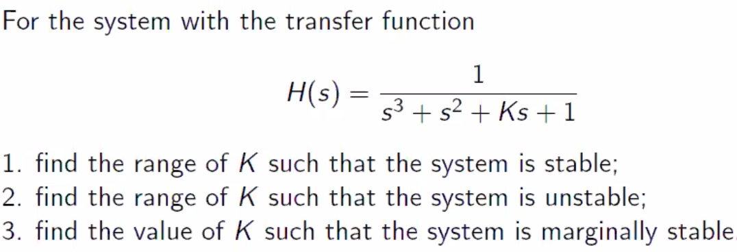 Solved For the system with the transfer function 1 H(S) = 53 | Chegg.com