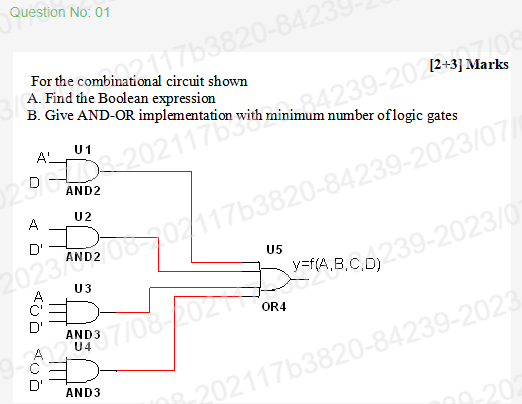 Solved For The Combinational Circuit Shown A. Find The | Chegg.com