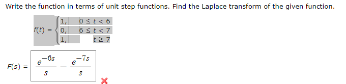 Solved Write the function in terms of unit step functions. | Chegg.com