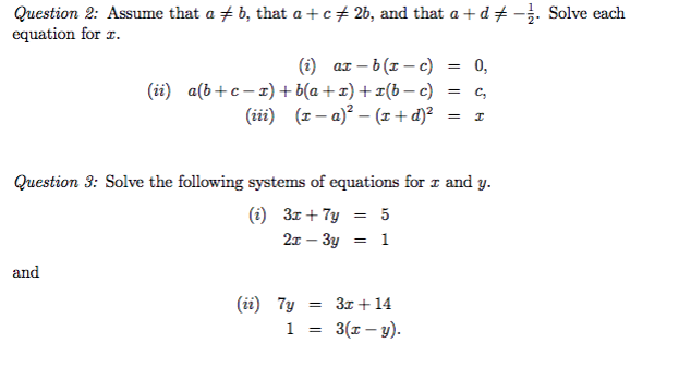 Solved Question 2: Assume that a =b, that a+c =2b, and that | Chegg.com