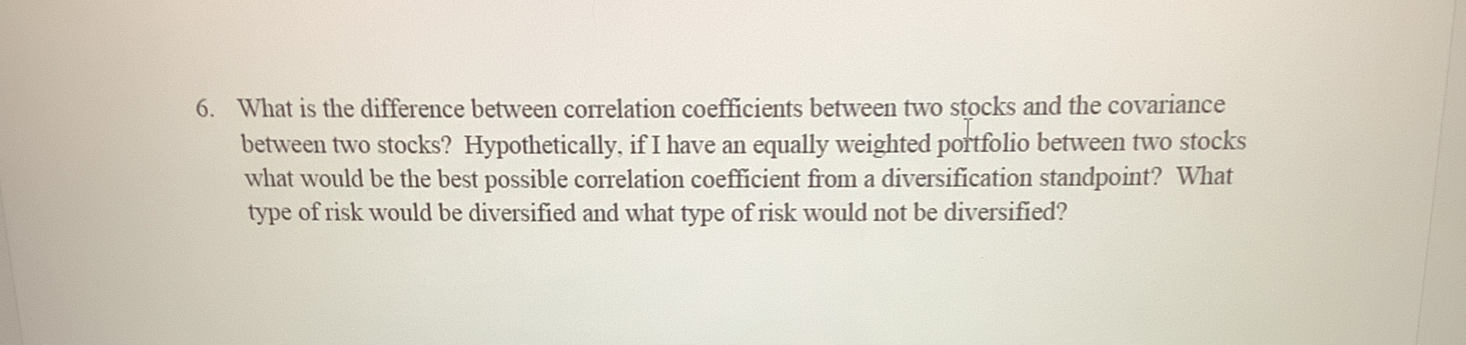 Solved What is the difference between correlation | Chegg.com