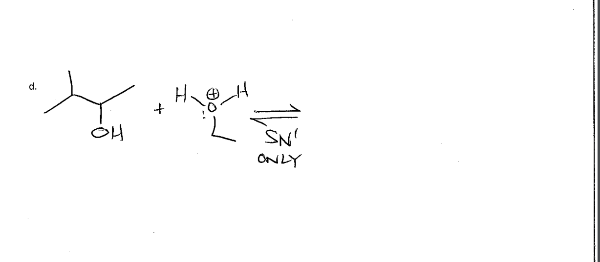 Solved b. ﻿Give the mechanism and the major product for the | Chegg.com