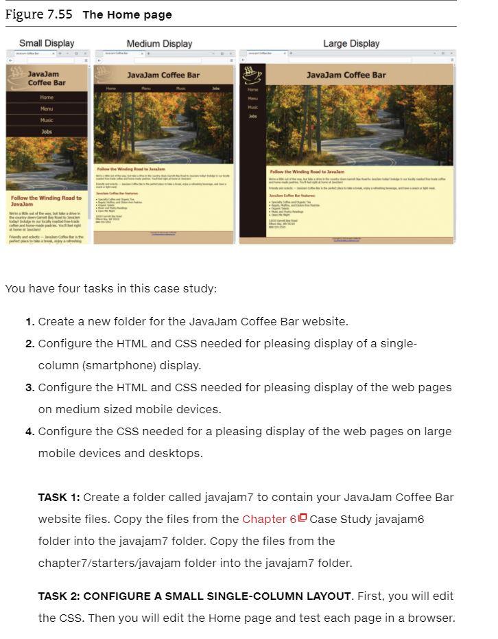 Website Case Study Modern, Responsive Layout Each of | Chegg.com