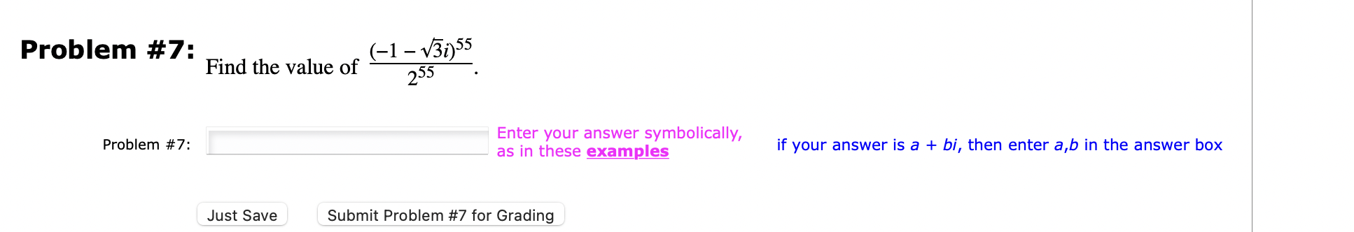 Solved Problem #7: Problem #7: Find the value of (−1 – | Chegg.com