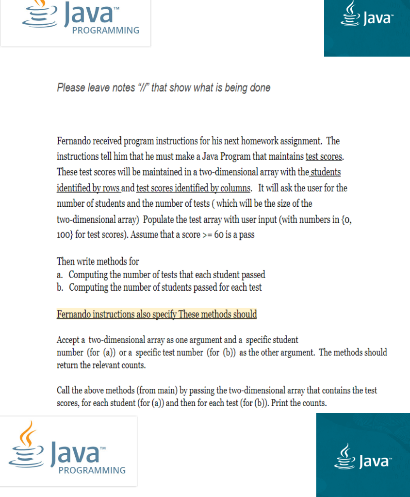 Solved S Java 2 Java PROGRAMMING Please leave notes "IP" | Chegg.com