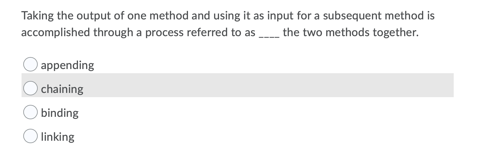 Solved Taking the output of one method and using it as input | Chegg.com