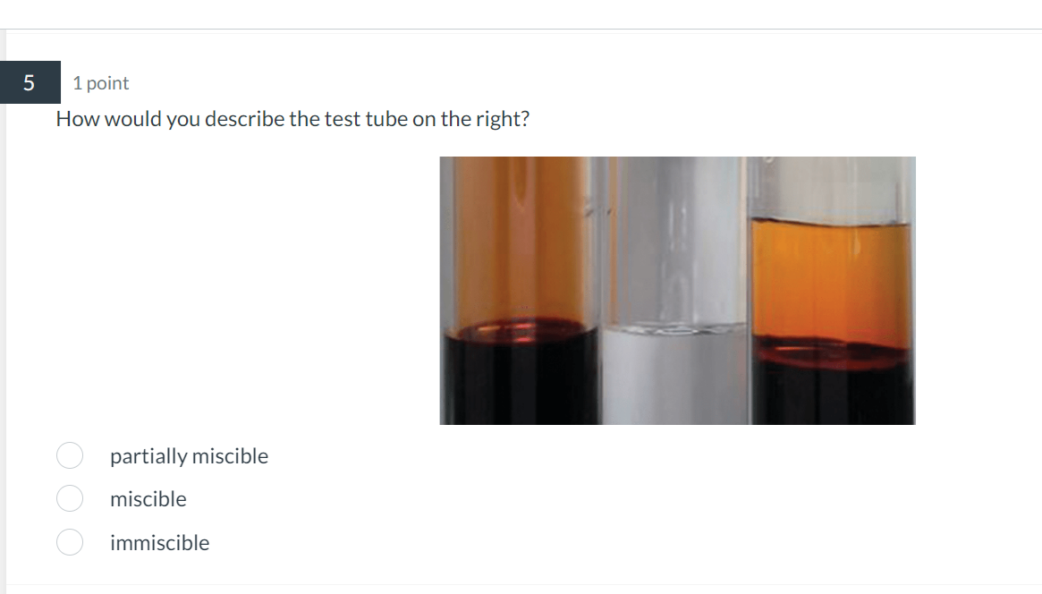 Solved How would you describe the test tube on the right? | Chegg.com