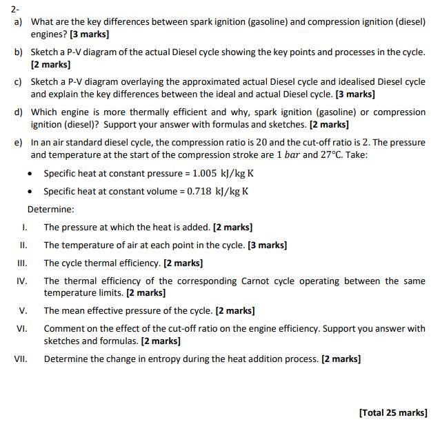 Solved 2 a) What are the key differences between spark