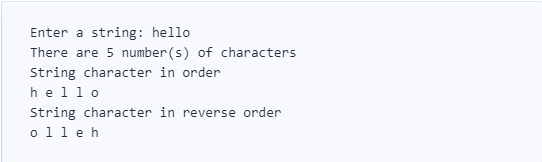 Solved Enter a string: hello There are 5 number(s) of | Chegg.com