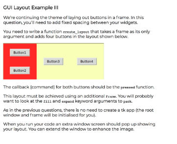 python - tkinter - button - wrong command - what is... Solved 1 import tkinter as tk Button1 3 from tkinter import | Chegg.com