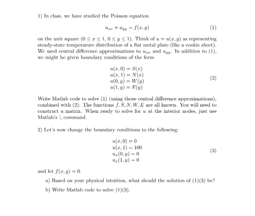 Solved I need this to be usable in matlab so please only use | Chegg.com