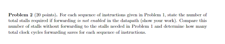 Solved Problem 2 (20 points). For each sequence of | Chegg.com