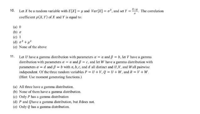 Solved The Correlation 10 Let X Be A Random Variable Wit Chegg Com