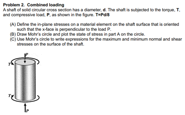 Solved Please Answer And Draw The Mohr Circle. | Chegg.com