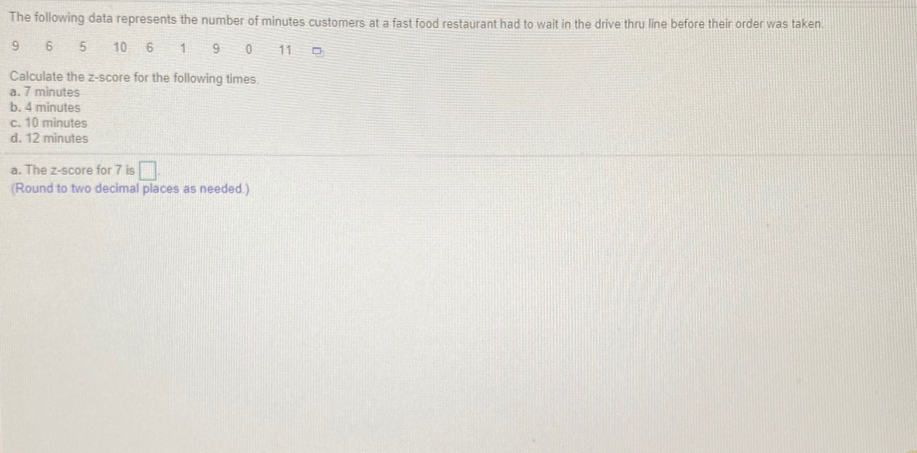 Solved Consider the following sample data 4 9 18 3 12 8 0 | Chegg.com