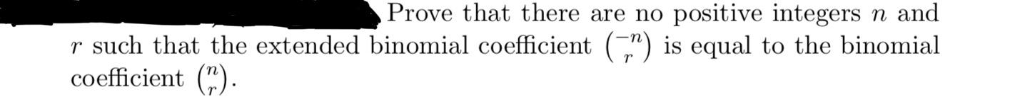 Solved Prove that there are no positive integers n and r | Chegg.com
