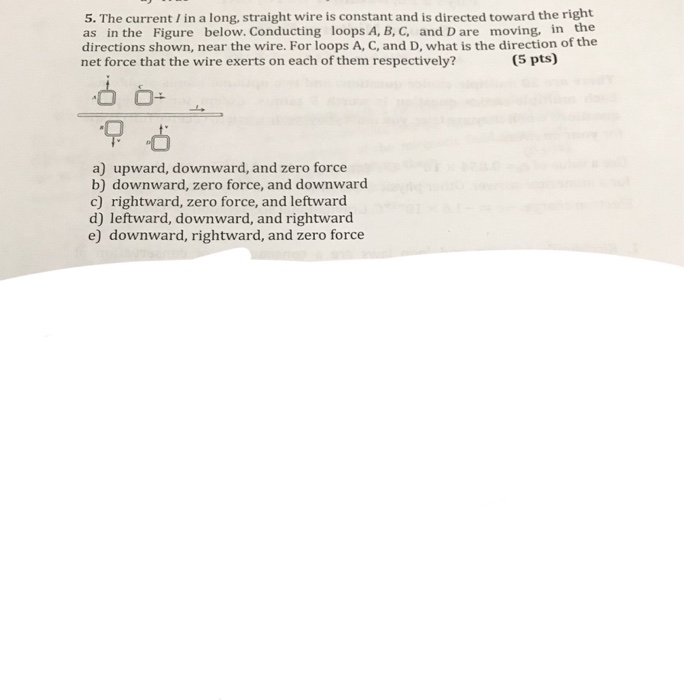 Solved 5. The current / in a long, straight wire is constant | Chegg.com