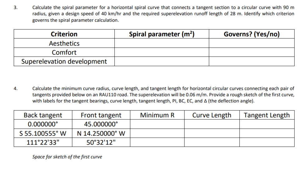 spiral curve length